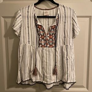 Blouse with Tassles